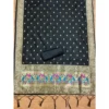 Women's Banarasi Silk Printed Unstitched Salwar Suit Material With Dupatta (Black, 3Mtrs) - Image 2