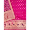 Women's Banarasi Silk Printed Unstitched Salwar Suit Material With Dupatta (Rani, 3Mtrs) - Image 2