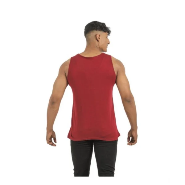 Pack of 2 Men's Casual Cotton Printed Sleeveless Sleeve Tshirts (Multicolor) - Image 5