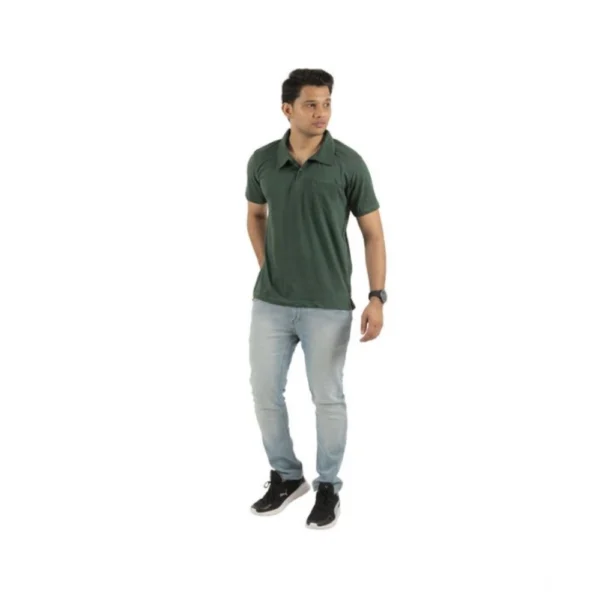 Pack of 2 Men's Casual Cotton Solid Short Sleeve Tshirts (Multicolor) - Image 6