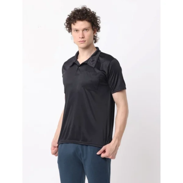 Pack of 2 Men's Casual Cotton Blend Solid Short Sleeve Tshirts (Multicolor) - Image 3