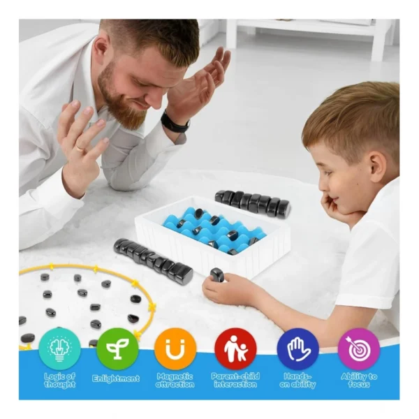 Megnet Magnetic Chess Game Set for Rocks (Black) - Image 3