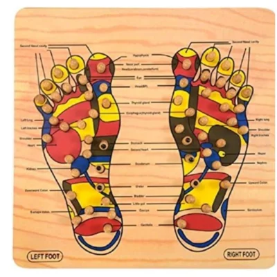 Wood Point Foot Massager For Reflexology Trigger Feet  (Wood)