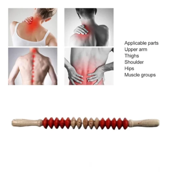 Wood Therapy Massage Scraping Tools (Wood - Red) - Image 3
