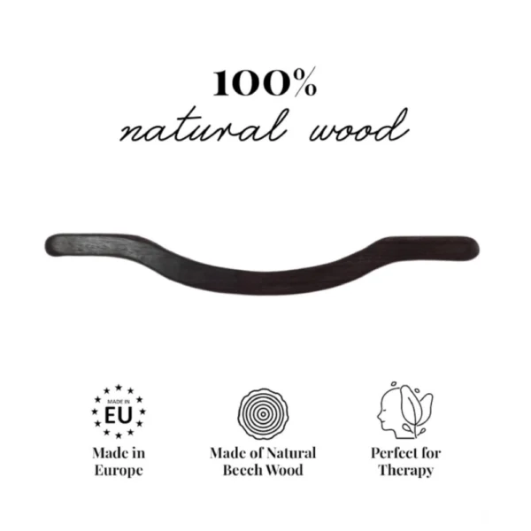 Wood U Shape Massage Tools (Brown) - Image 2