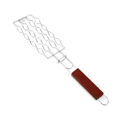 Steel Hot Dog Roast Grilling Tray Plated (Silver)