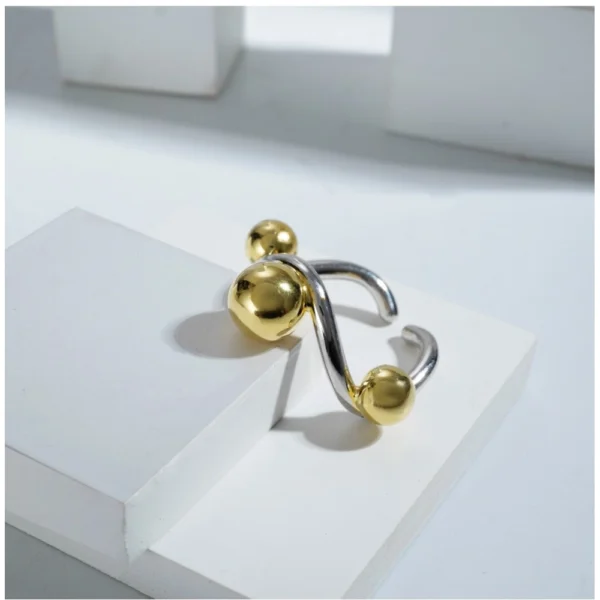 Stainless Steel Stainless Steel Daily Wear Freesize Ring (Silver Plated) - Image 3