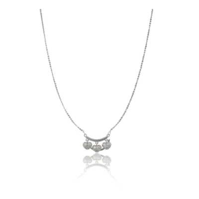 Women's Stainless Steel Imported Stanless Steel Heart Pendent Chain (Silver Plated)