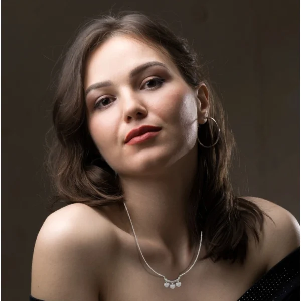 Women's Stainless Steel Imported Stanless Steel Heart Pendent Chain (Silver Plated) - Image 2