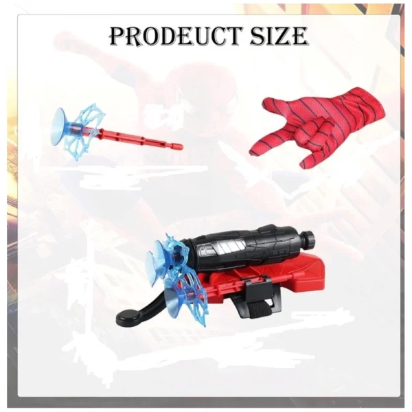 Rubber Spider Web Shooters Toy for Kids (Red) - Image 3