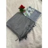 Women's Georgette Embellished Saree With Unstitched Blouse (Grey, 5-5 Mtrs)