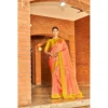 Women's Crepe Printed Saree With Unstitched Blouse (Beige, 5-5 Mtrs)