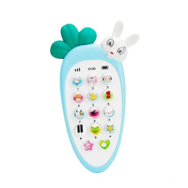 Plastic Rabit Mobile Phone Toy For Kids With Music And Light Early Educational Smart Phone (Multicolor ) - Image 3