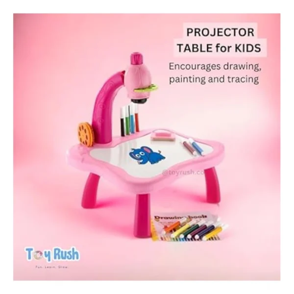 Plastic Drawing Projector Table For Kids (Multicolor ) - Image 3