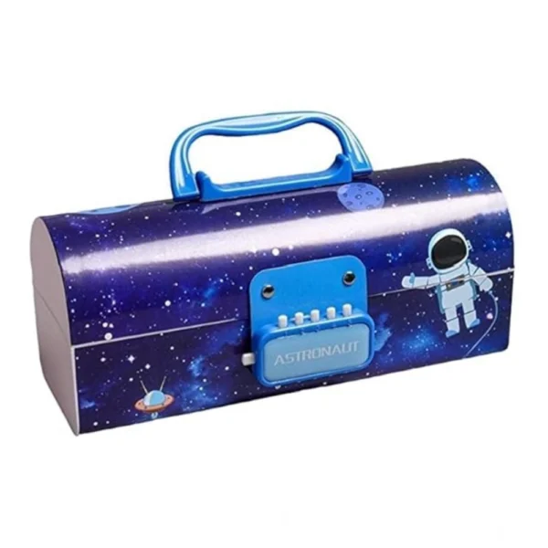 Plastic Pen, Pencil Box Suitcase Style Password Lock (Multicolor ) - Image 4