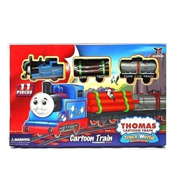 Plastic Thomas Express Train 11Pcs Toy Set With Tracks (Multicolor) - Image 2