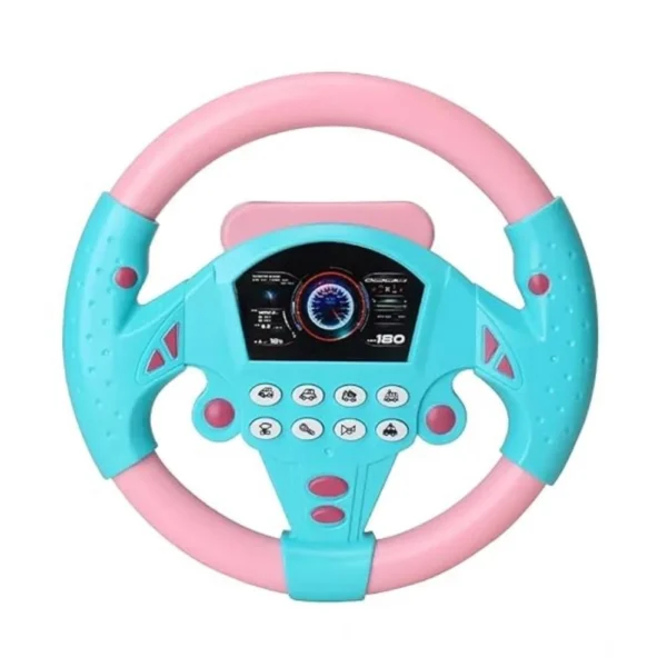Plastic Steering Wheel Driving Controller Toy (Multicolor) - Image 3