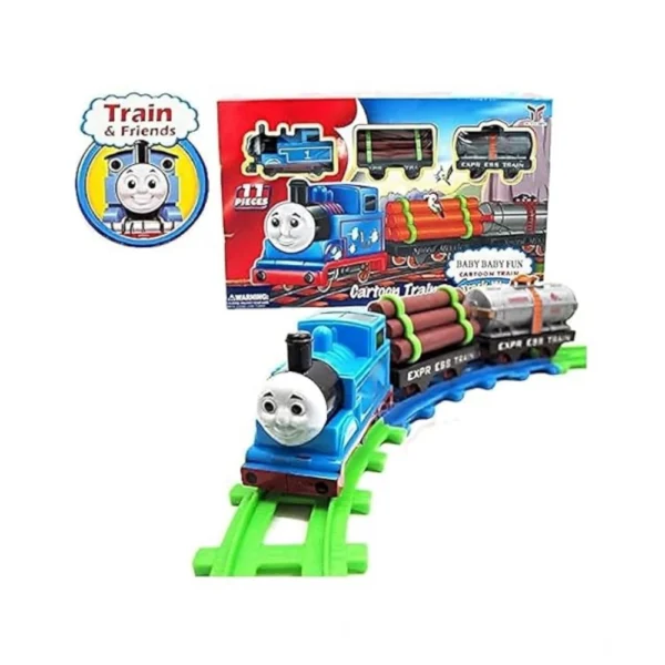 Plastic Thomas Express Train 11Pcs Toy Set With Tracks (Multicolor) - Image 3