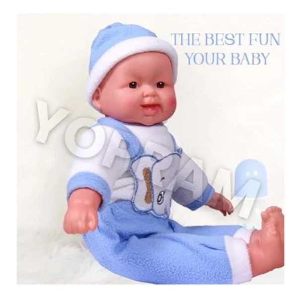 Plastic Happy Baby Laughing Musical Boy Doll With Touch Sensors - Sound Ideal Gift For Kids (Multicolor ) - Image 2