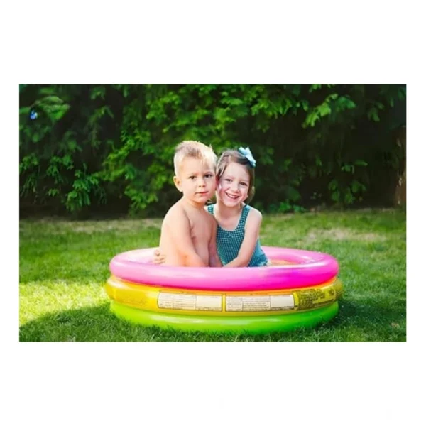 Plastic Bath Tub With Pump 2 Ft Round For Kids (Multicolor ) - Image 3