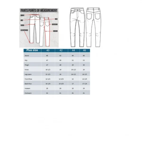 Men's Cotton Blended Solid Plus Size Jeans (Grey) - Image 2