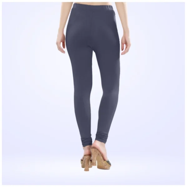 Women's Cotton Blended Solid Churidar leggings (Navy) - Image 4