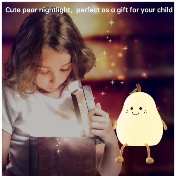 Plastic, Silicon Pear Night Light (Multicolor) - Image 3