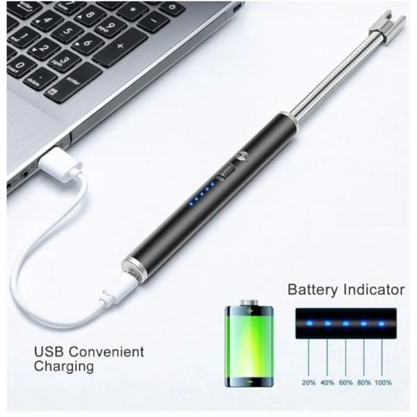 Steel Electric Lighter (Multicolor) - Image 3
