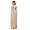Generic Women's Small Lace Georgette Printed Ready-to-Wear Saree With Unstitched Blouse 5.5 Mtr (Green) - Image 3