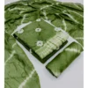 Women's Chanderi Cotton Printed Unstitched Salwar Suit Material With Dupatta 2.3Mtrs (Green) - Image 3