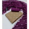 Women's Cambric Cotton Printed Unstitched Salwar Suit Material With Dupatta 2.3Mtrs (Beige) - Image 4