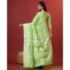 Women's Cotton Silk Printed Saree With Unstitched Blouse 5.5Mtr (Light Green) - Image 4