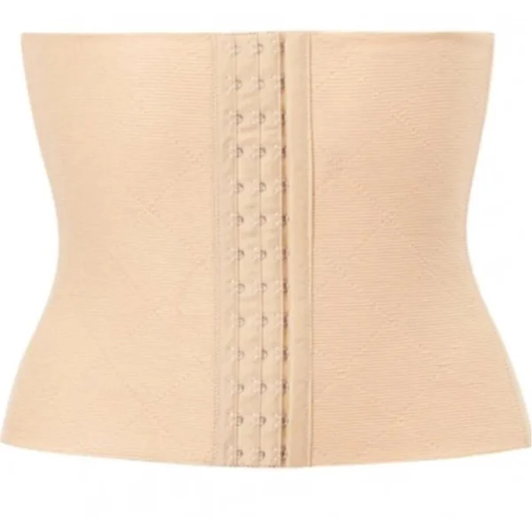 Women's Cotton Self Design Western Wear Corset Body Shaper (Beige) - Image 3