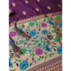 Women's Banarasi Silk Printed Unstitched Salwar Suit Material With Dupatta (Wine, 3Mtrs) - Image 2