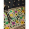 Women's Banarasi Silk Printed Unstitched Salwar Suit Material With Dupatta (Black, 3Mtrs) - Image 2