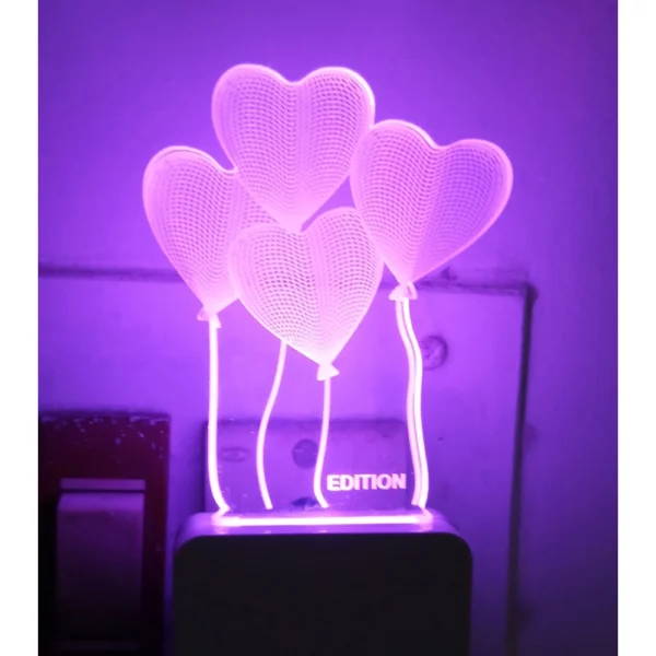 Heart Balloons AC Adapter Night Lamp - Image 3