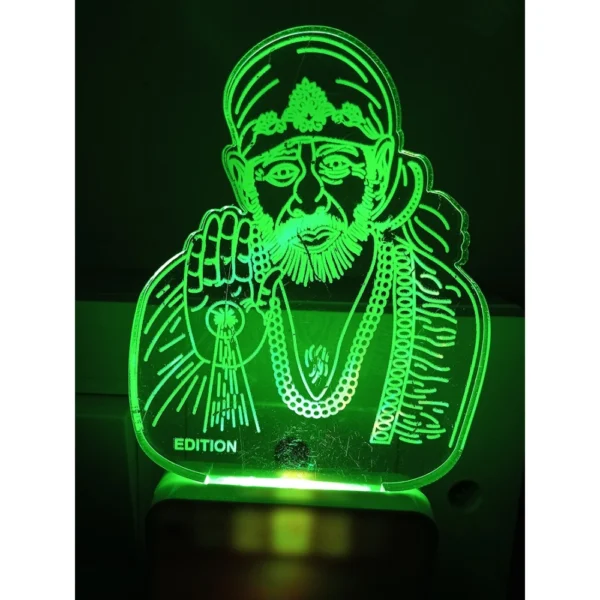 Shridi Sai Baba AC Adapter Night Lamp - Image 2