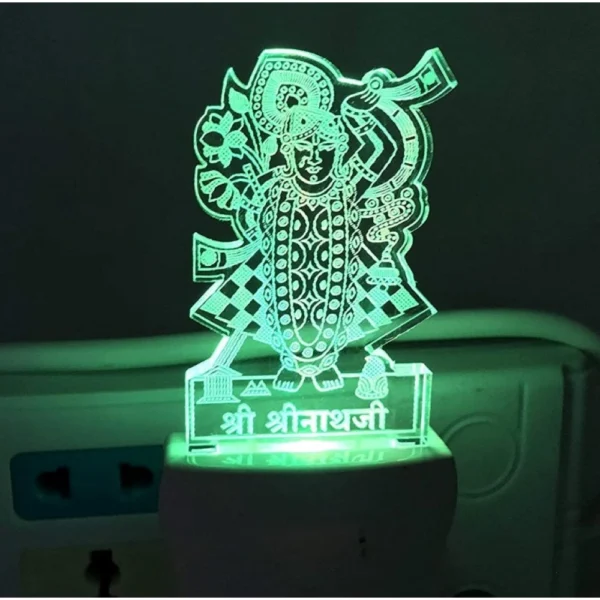 Shreenath Ji AC Adapter Night Lamp - Image 2