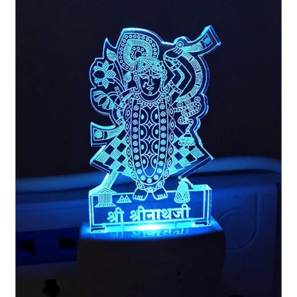 Shreenath Ji AC Adapter Night Lamp - Image 3