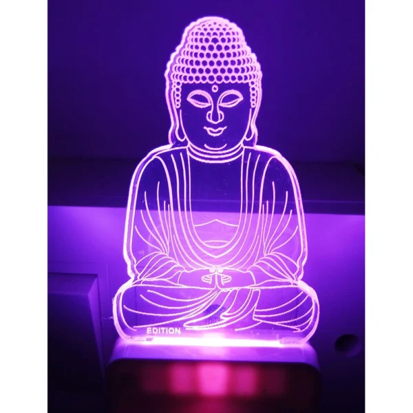 Gautam Buddha AC Adapter Night Lamp - Image 2