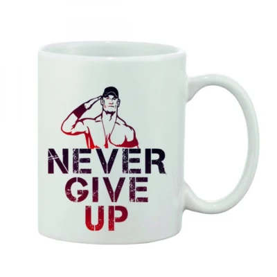 Printed Ceramic Coffee Mug - 1 Pieces, White, 11oz