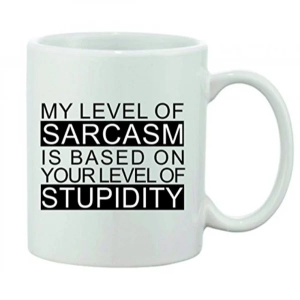 Printed Ceramic Coffee Mug - 1 Pieces, White, 11oz - Image 2