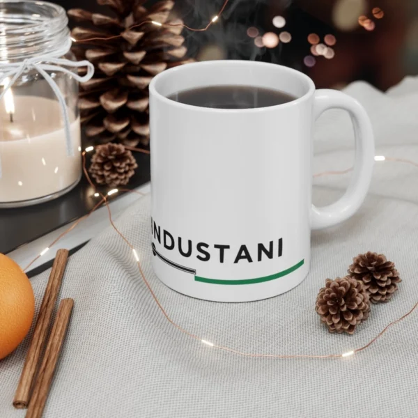 Ceramic Dil Se Hindustani Printed Coffee Mug (Color: White, Capacity:330ml) - Image 2