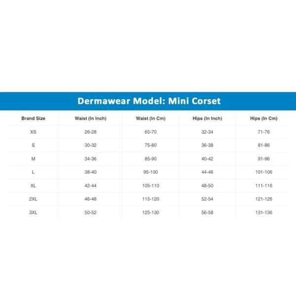 Dermawear Women's 4D Stretch Mini Corset Abdomen Shapewear (Skin) - Image 3