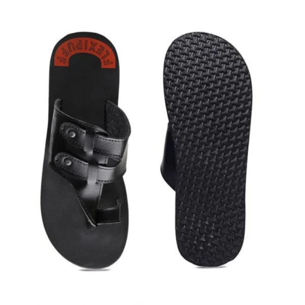 Unisex Rubber Lightweight Slippers for Effortless Style (Black) - Image 5