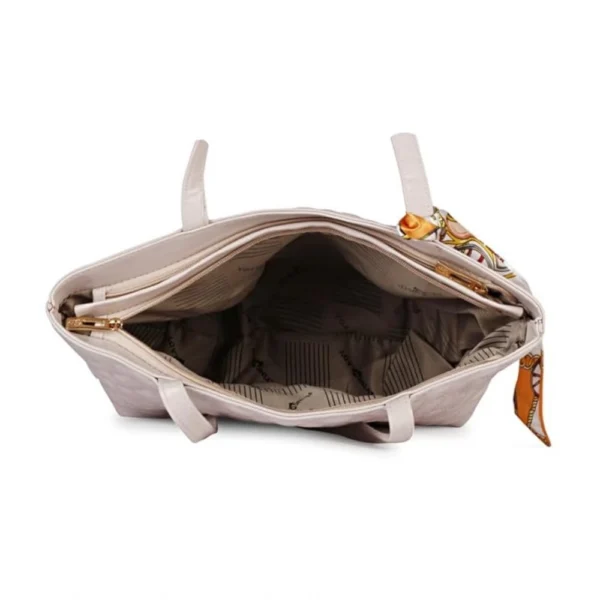 Women's Polyurethane Textured  Shoulder Bag (lavender) - Image 3