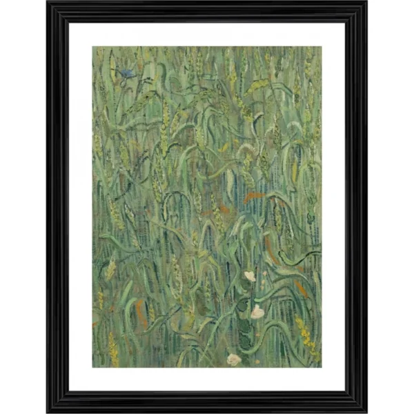 Ears of Wheat 1890 Painting With Wood Photo Frame (Multicolor)