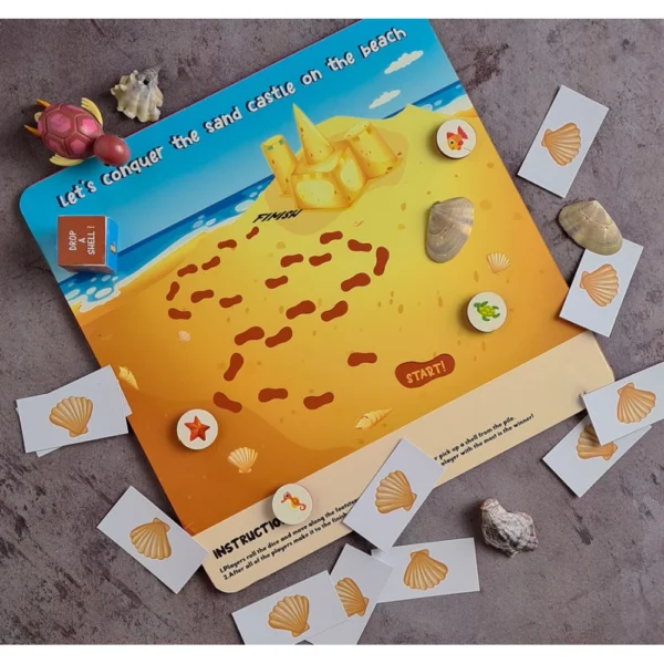 Lets Conquer Sand Castle Wooden Board Game Toys (MultiColor) - Image 3