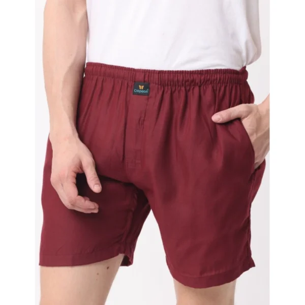Pack_of_2 Men's Polycotton Solid Boxer Shorts (Multicolor) - Image 5