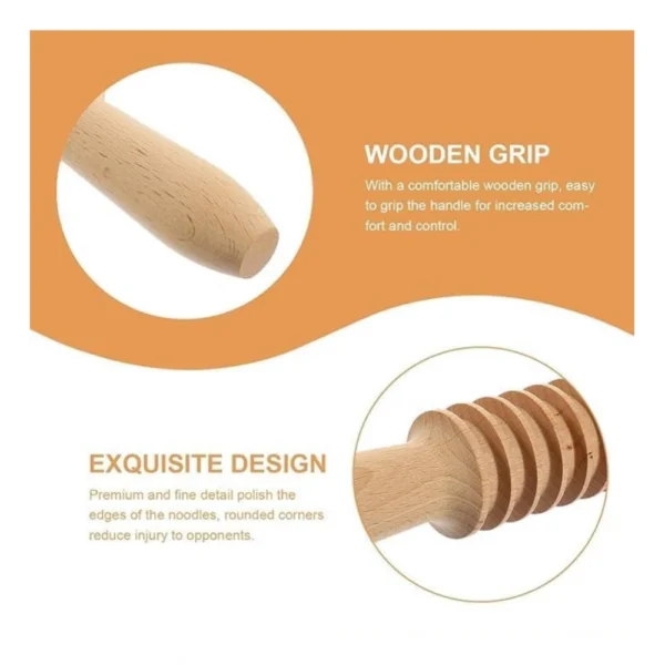 Wood Roller Therapy Massage Tools (Wood) - Image 2